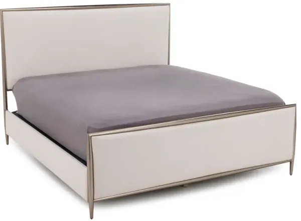 Westwood Queen Upholstered Metal Bed