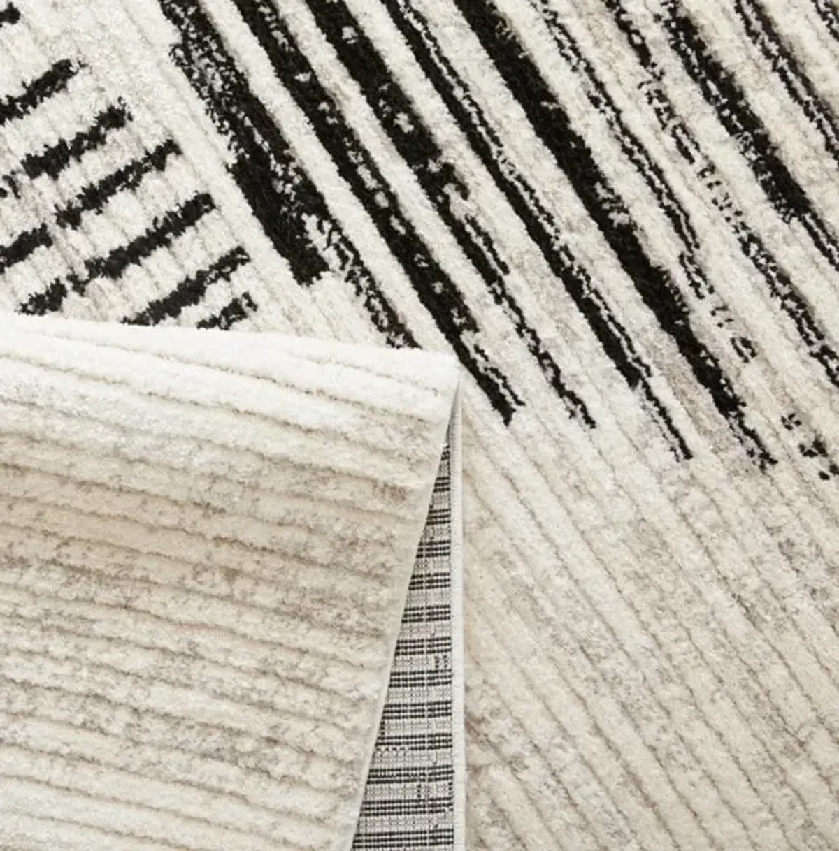 Etros Malva Cream/Charcoal Circles Area Rug 5'3"W x 7'3"L