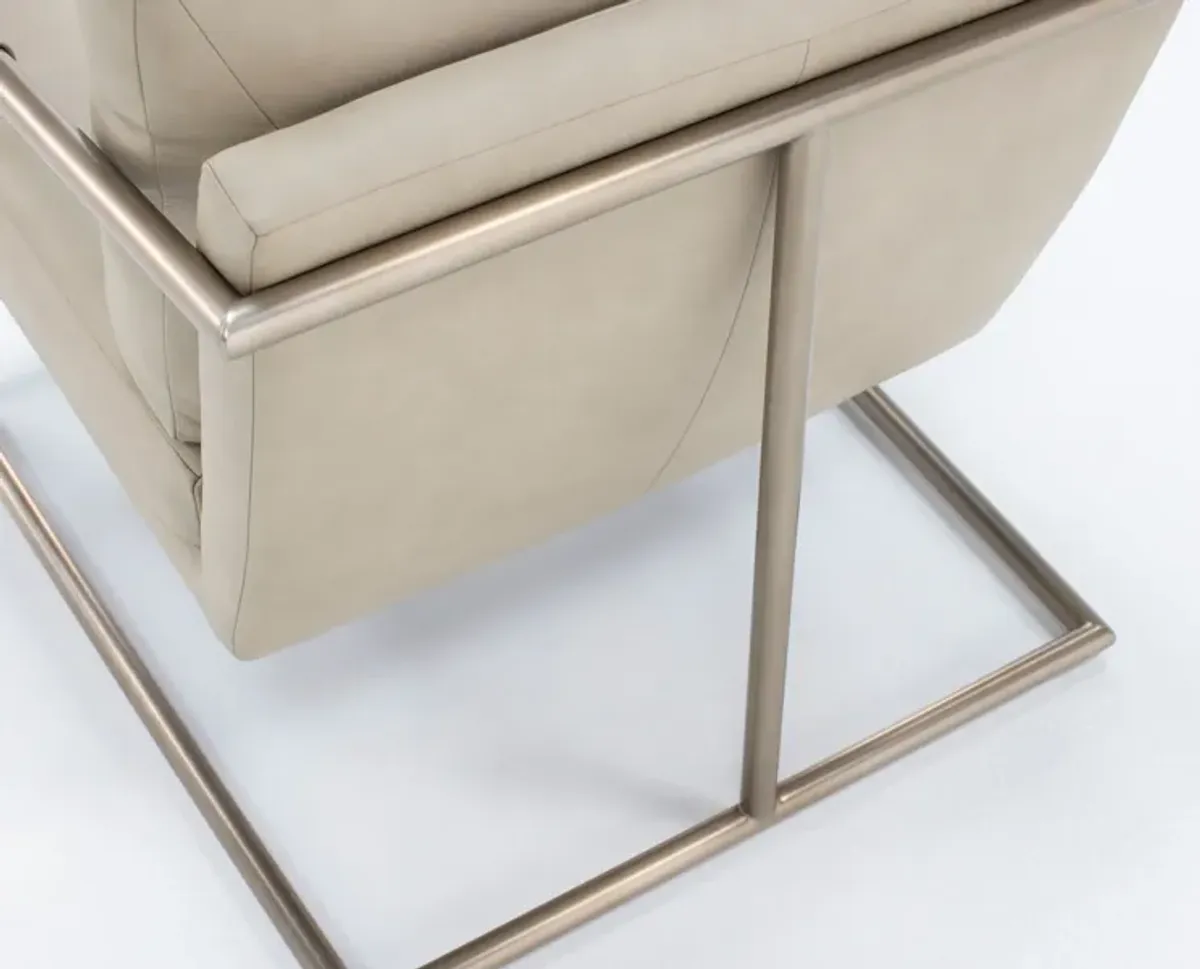 Moodie Leather Accent Chair