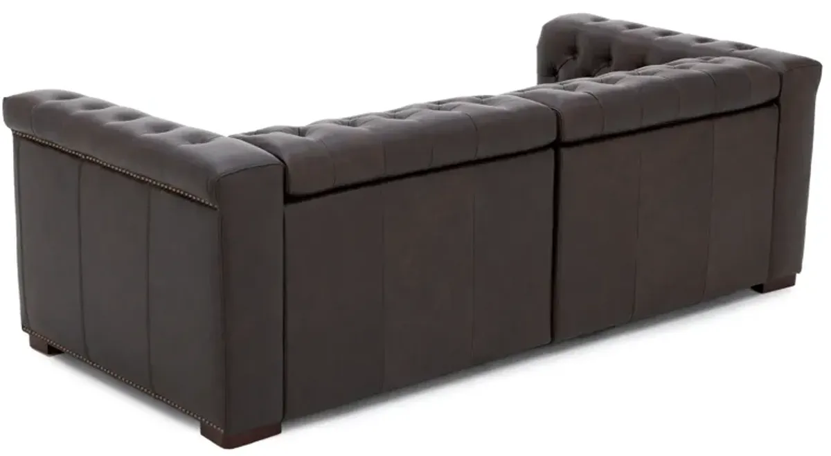Winchester Leather Power Headrest Wall Saver Reclining Sofa