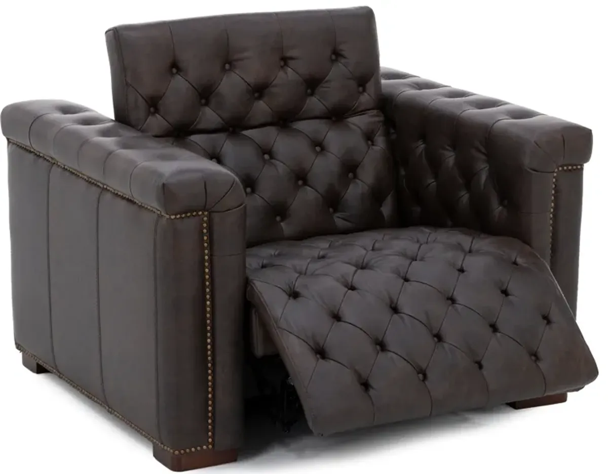 Winchester Leather Power Headrest Wall Saver Recliner