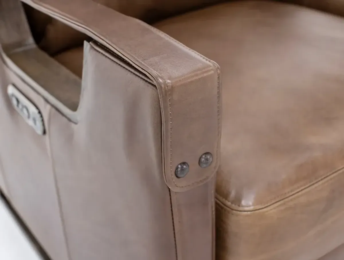 Relik Leather Power Headrest Recliner