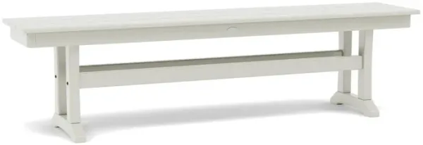 Farmhouse Trestle 65" Bench in Sand