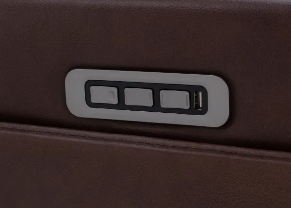 Teller 6-Pc. Leather Fully Loaded Zero Gravity Reclining Modular In Wood Left-Facing In New Berlin/W