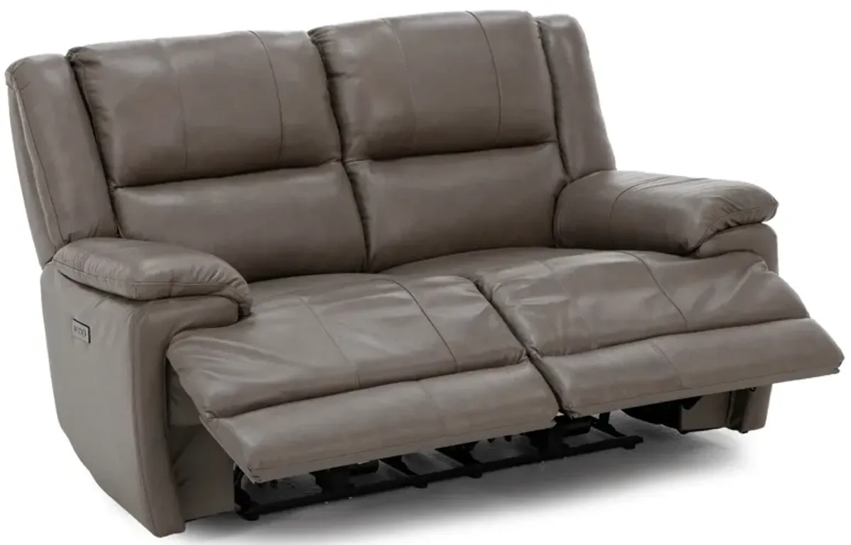 Anderson Leather Power Headrest Reclining Loveseat