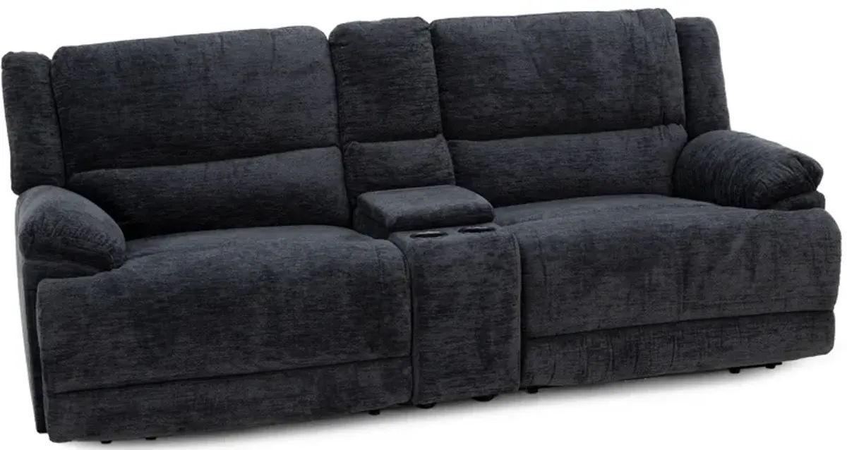 Lucie 3-Pc. Power Headrest Console Reclining Loveseat