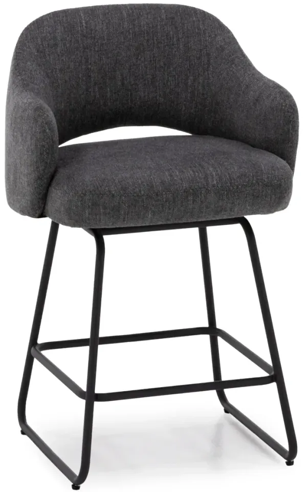 Asher 26" Swivel Counter Upholstered Stool