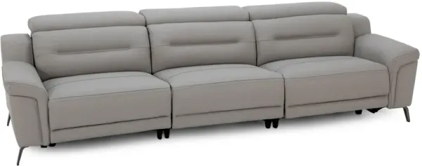 Helio 3-Pc. Leather Power Headrest Reclining Sofa