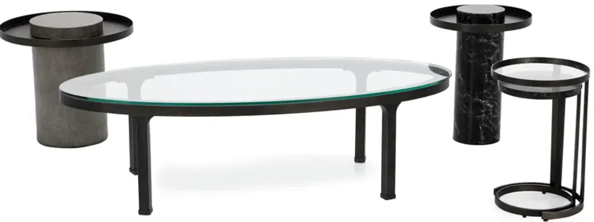 A La Carte Tall Stone End Table