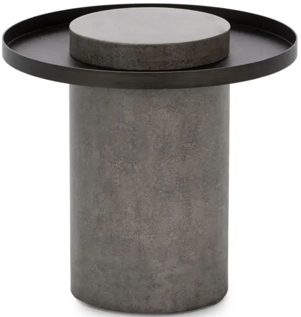 A La Carte Short Stone End Table