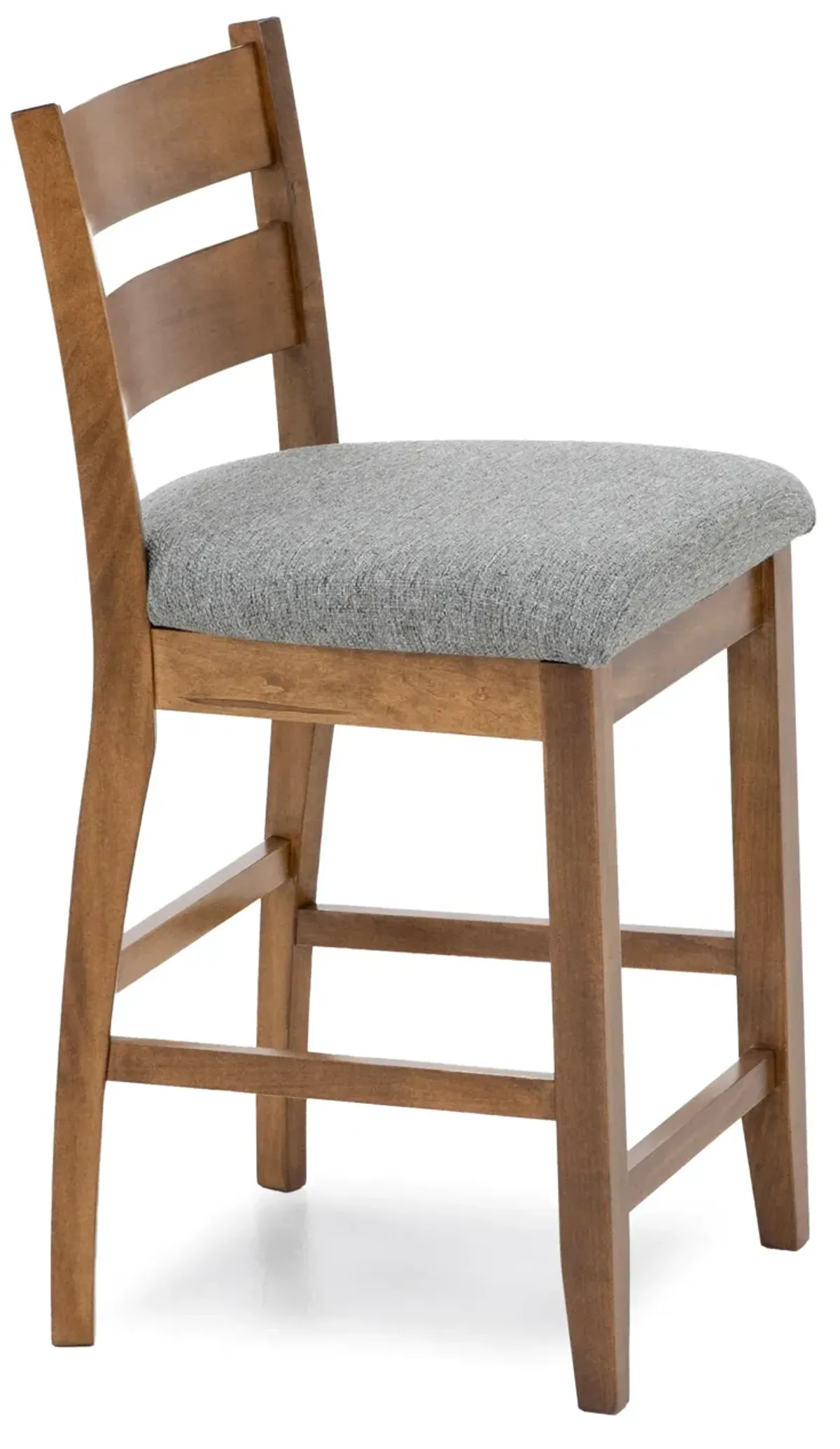 Gascho Lillian Ladder Back 24" Upholstered Counter Stool In Sand M31 - 115241 Tracy