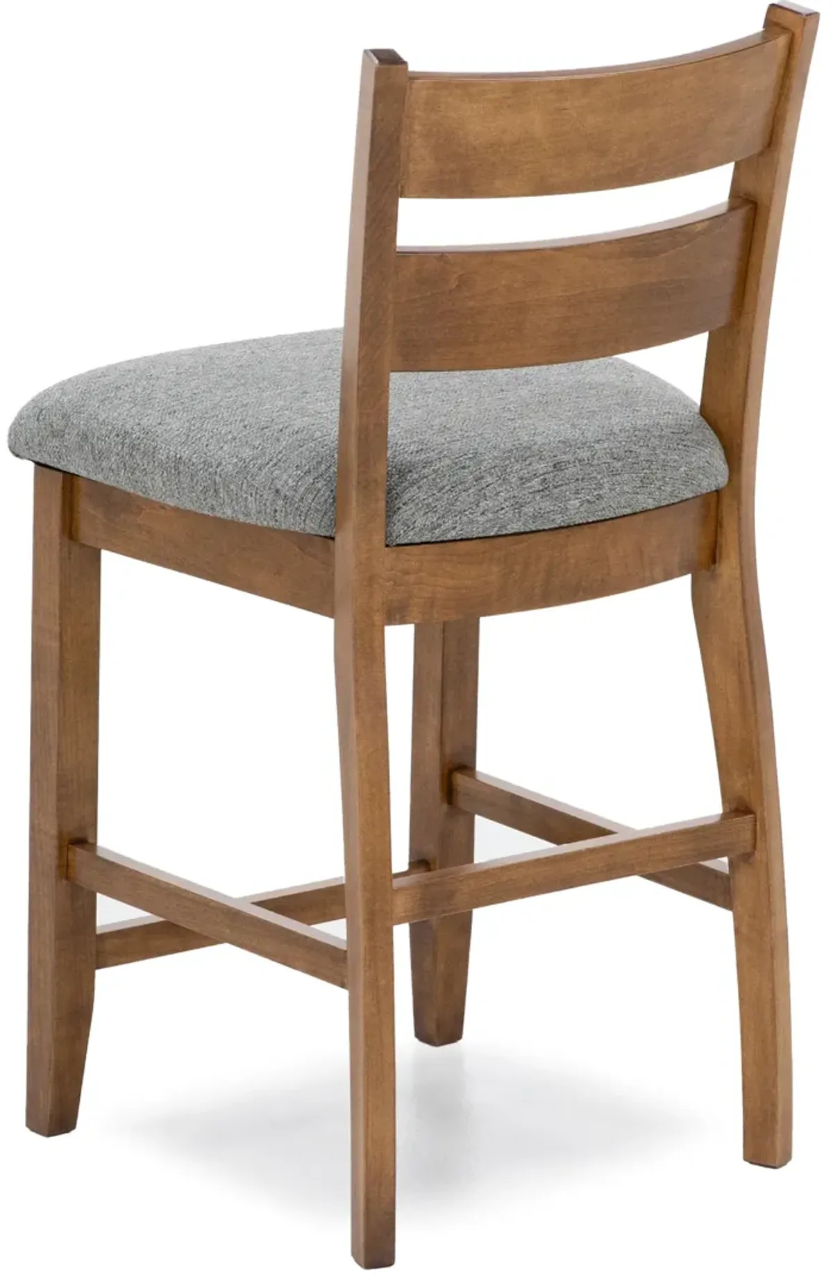 Gascho Lillian Ladder Back 24" Upholstered Counter Stool In Sand M31 - 115241 Tracy