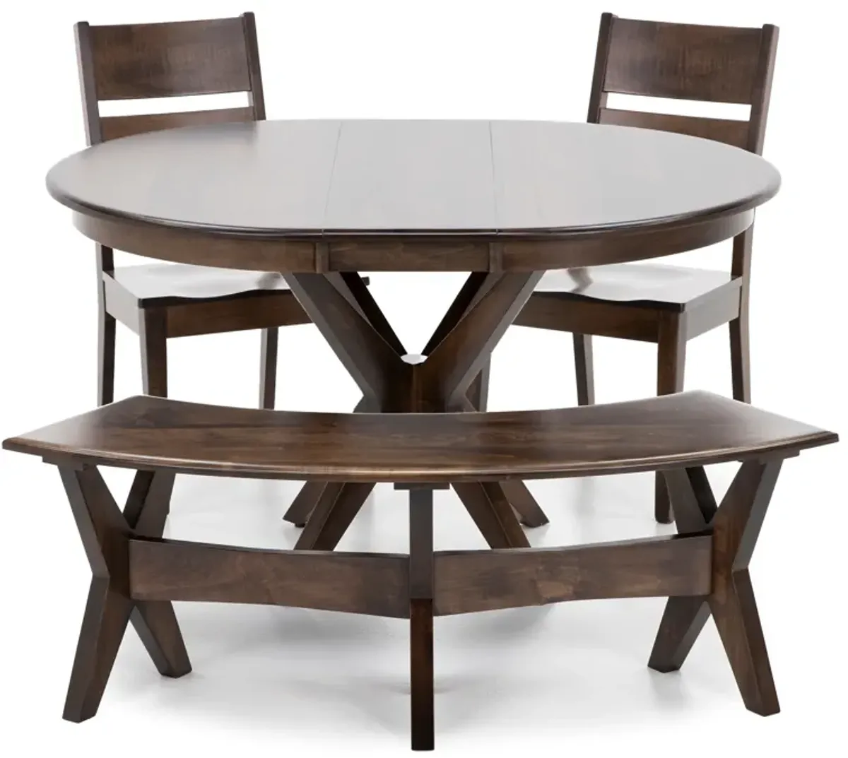 Gascho Warren 42-54" Round To Oval Dining Table In Walnut M20