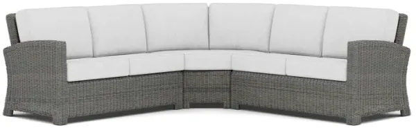 Bainbridge 3-Pc Sectional in Willow Thick With Canvas Granite Cushion