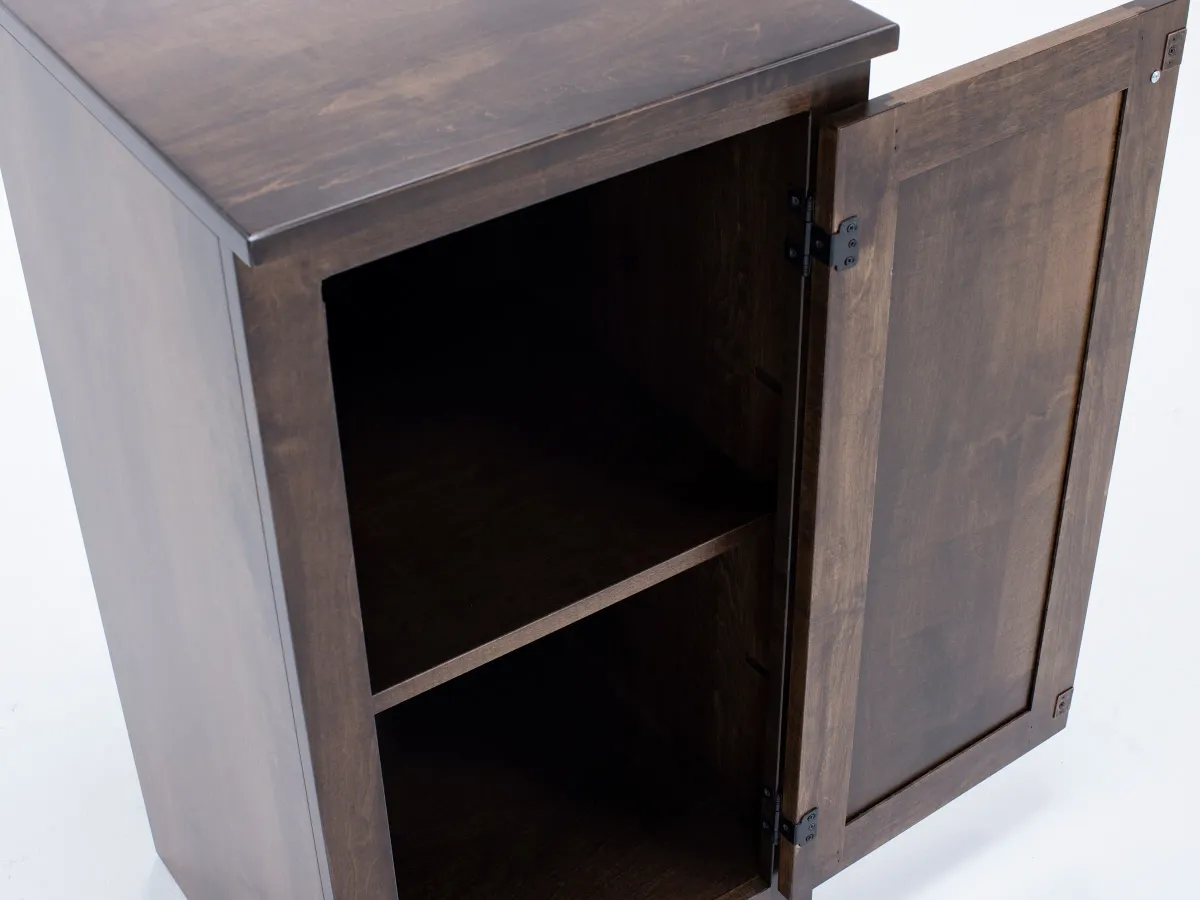 Gascho 18"  Modular Cabinet With Solid Door Right Facing In Walnut M20