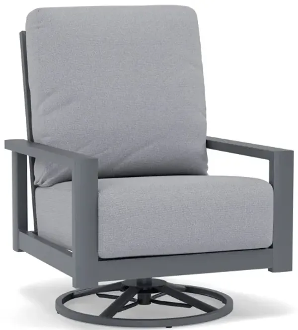 Elements Carbon/Bliss Smoke High Back Swivel Rocker Chat Chair