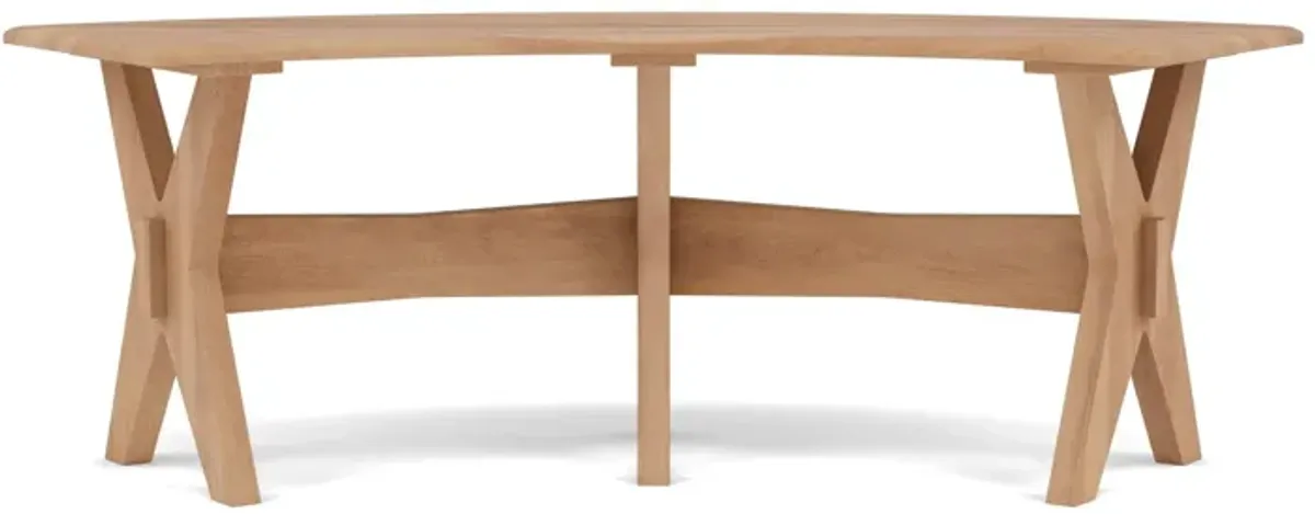 Gascho 54" Curved Bench In Tan M11