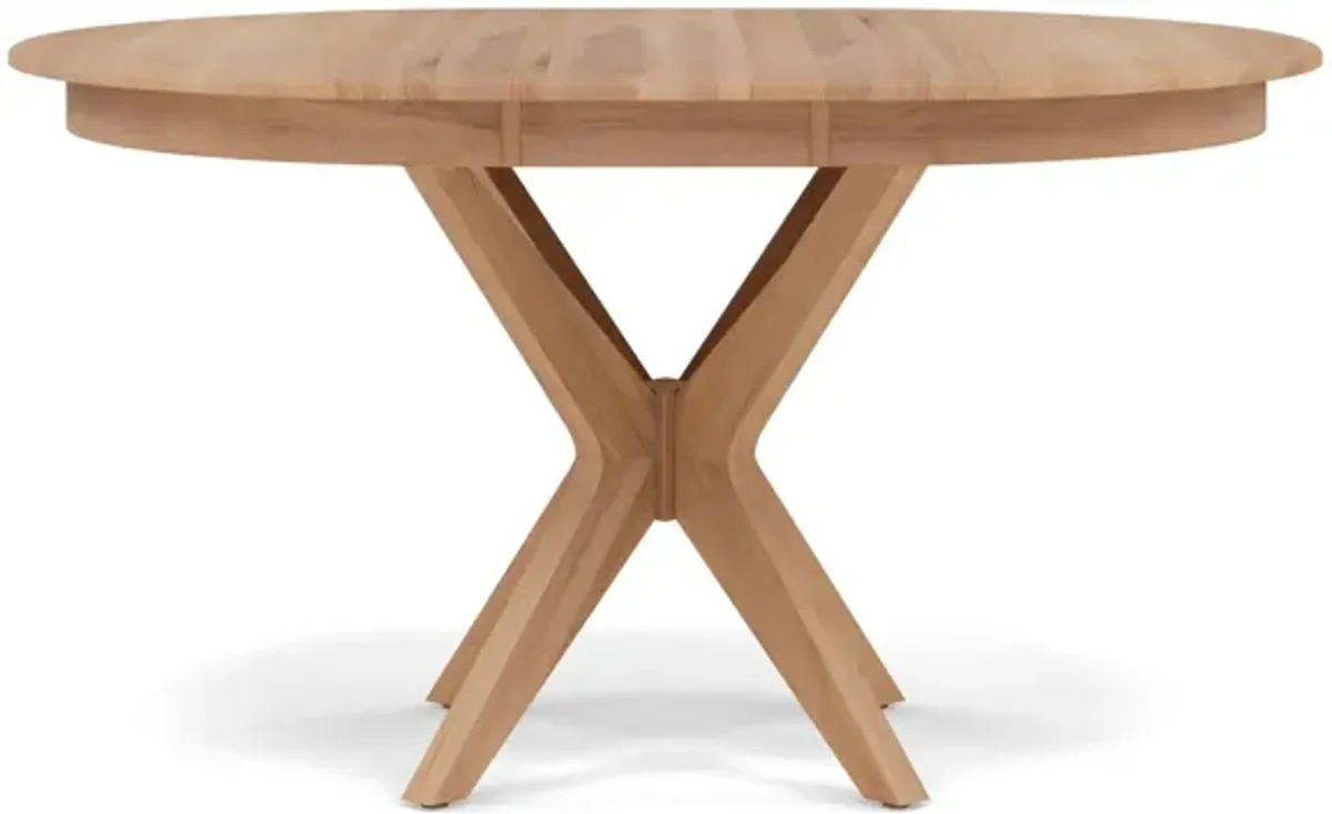 Gascho Warren 42-54" Round To Oval Dining Table In Tan M11