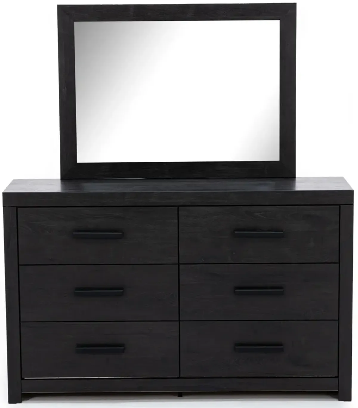 Rian Mirror In Charcoal Brown