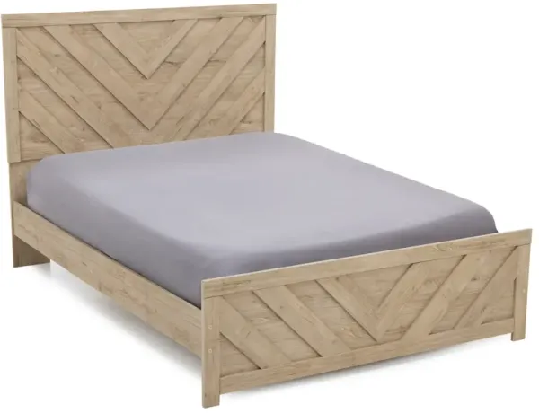 Rian King Panel Bed In Tan