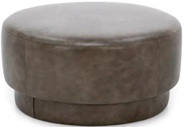 Theon Leather Cocktail Ottoman