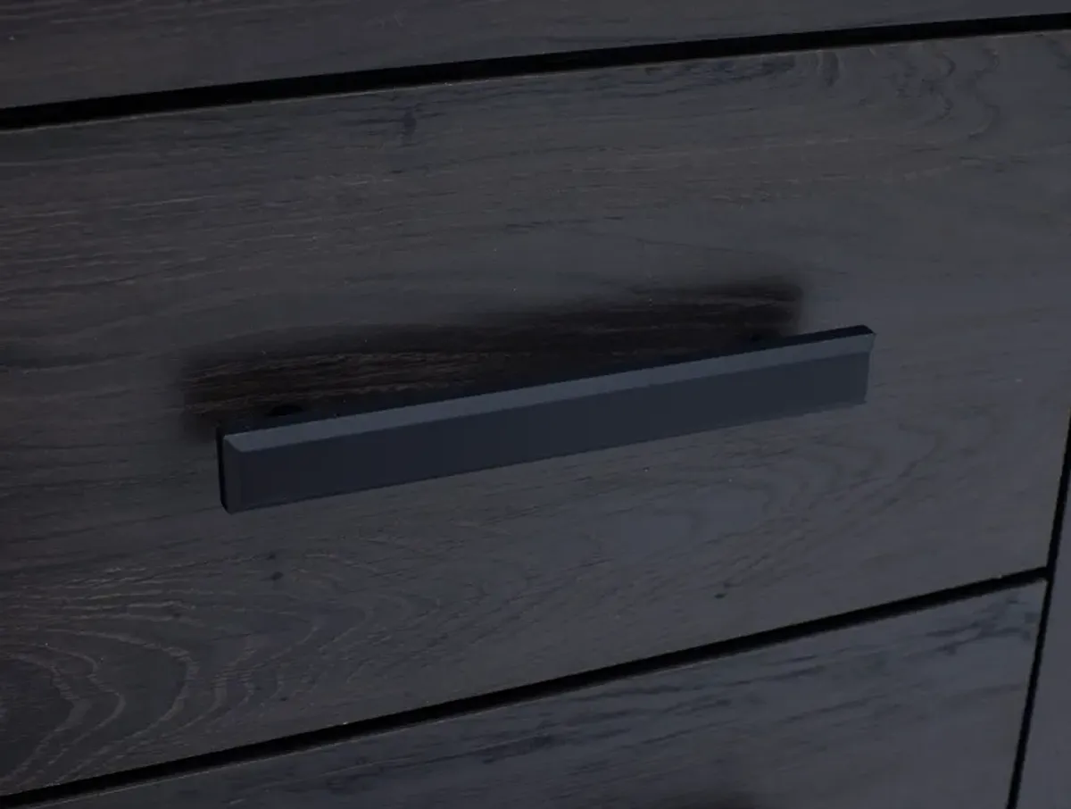Rian Nightstand In Charcoal Brown