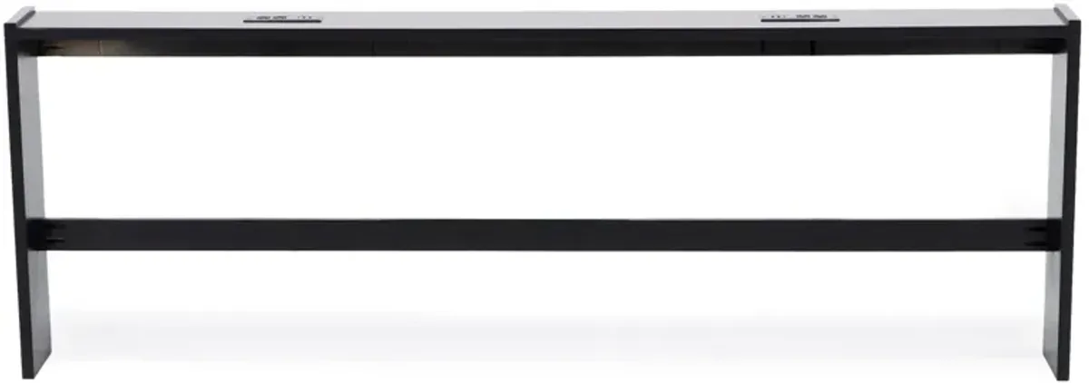 86" Black Console Table