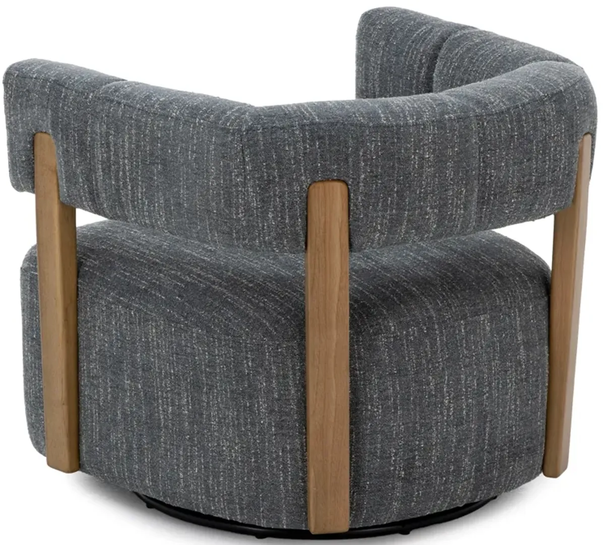 Dane Swivel Accent Chair in Cyan