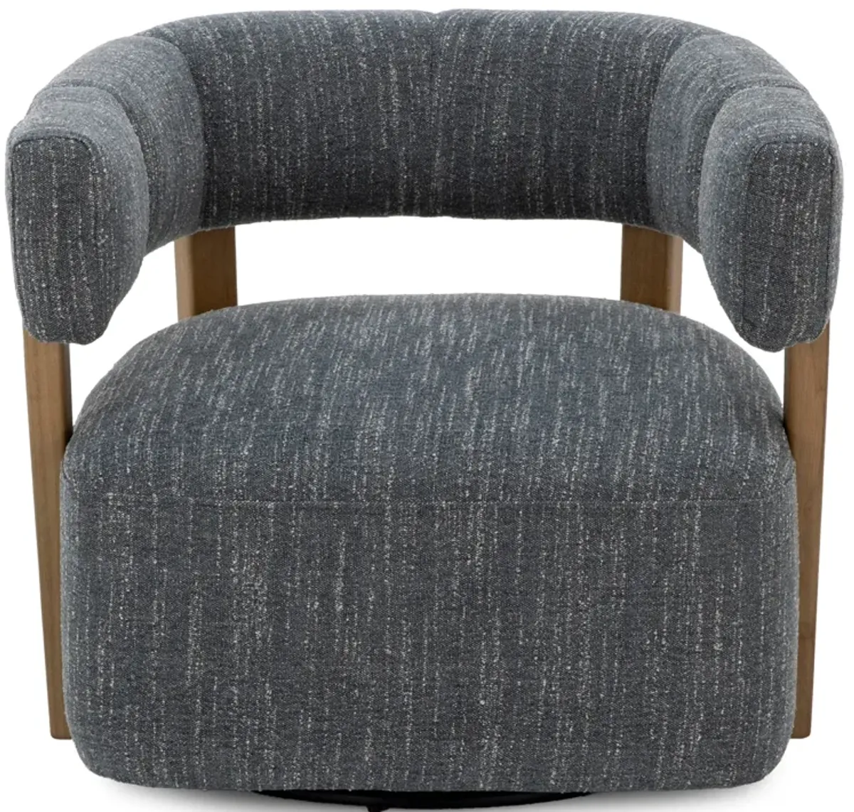 Dane Swivel Accent Chair in Cyan