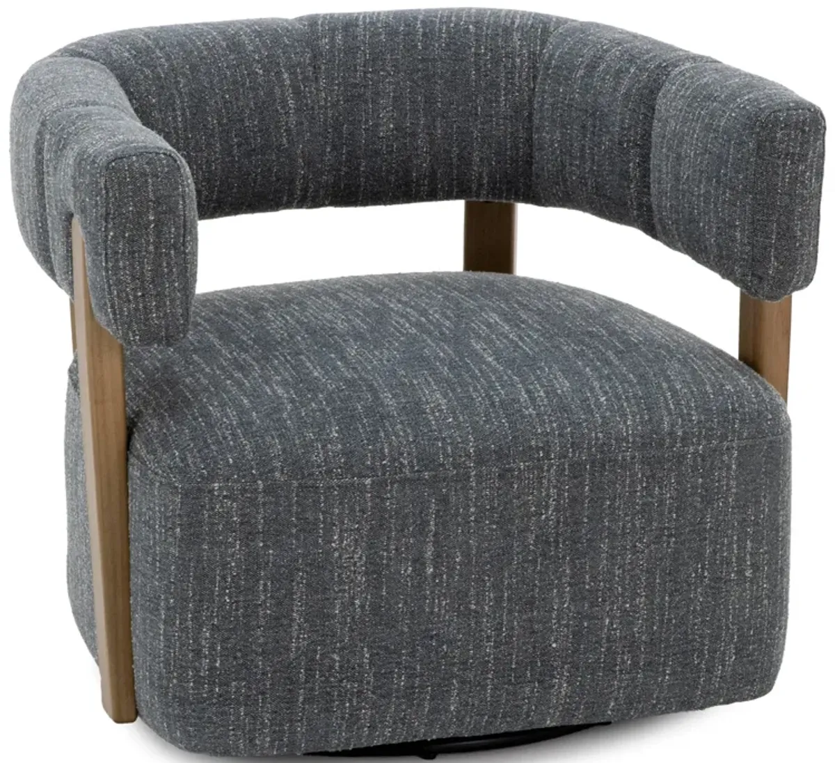 Dane Swivel Accent Chair in Cyan