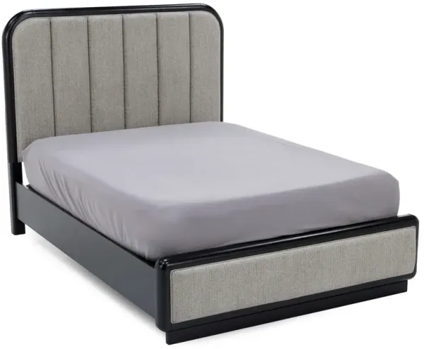Monica King Upholstered Panel Bed