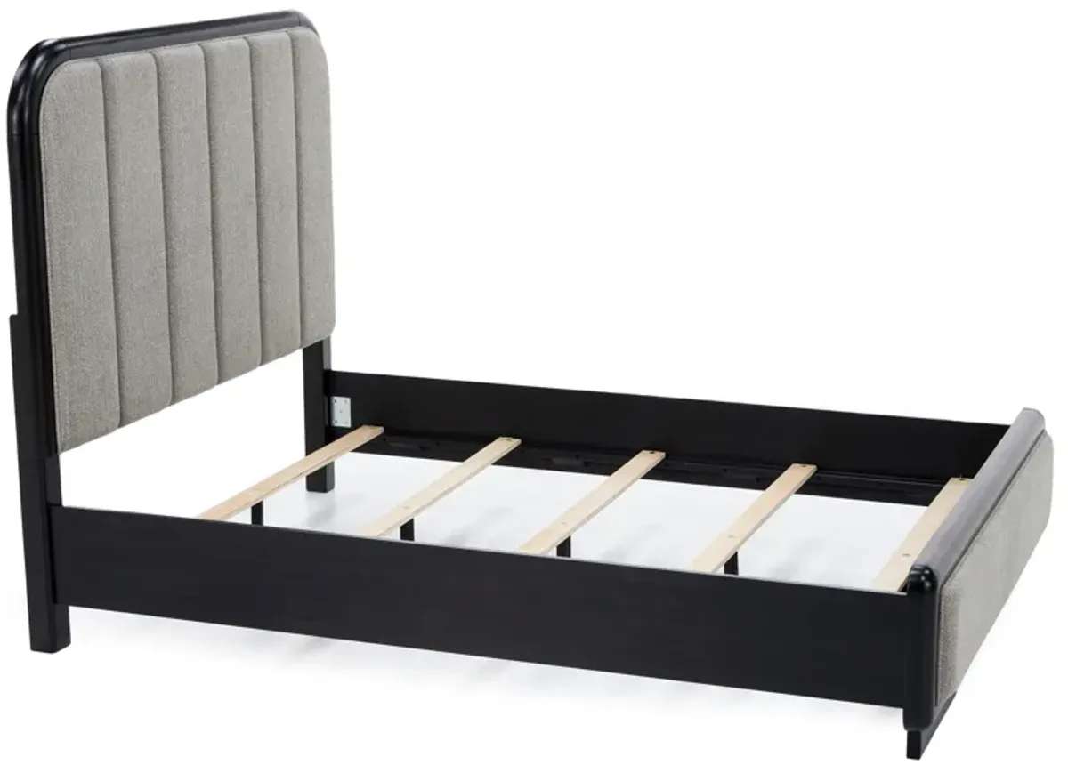 Monica Queen Upholstered Panel Bed