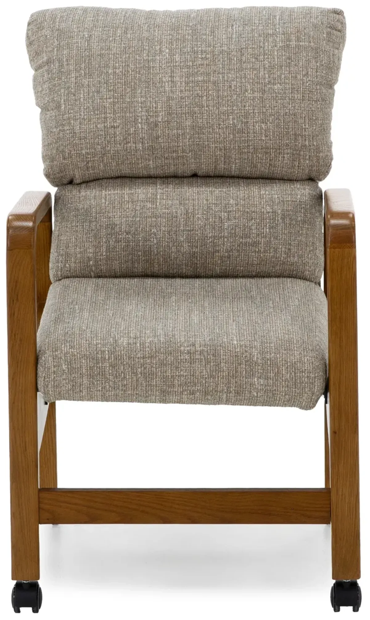 Monterey Castered Arm Chair With Performance Fabric In Fonza Pebble