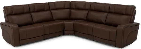 Blane 5-Pc. Leather Fully Loaded Zero Gravity Reclining Modular With Immersive Audio