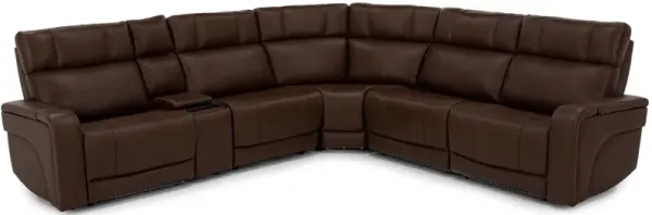Blane 6-Pc. Leather Fully Loaded Zero Gravity Reclining Modular With Immersive Audio