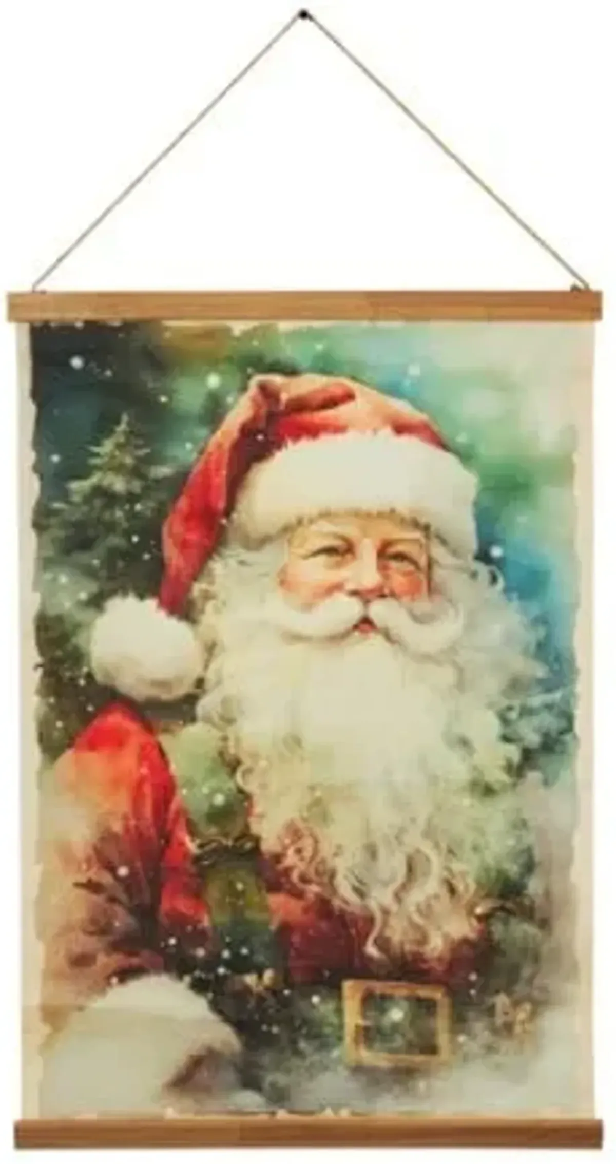 Santa Wishes Hanging Wall Decor 20"W x 29.5"H