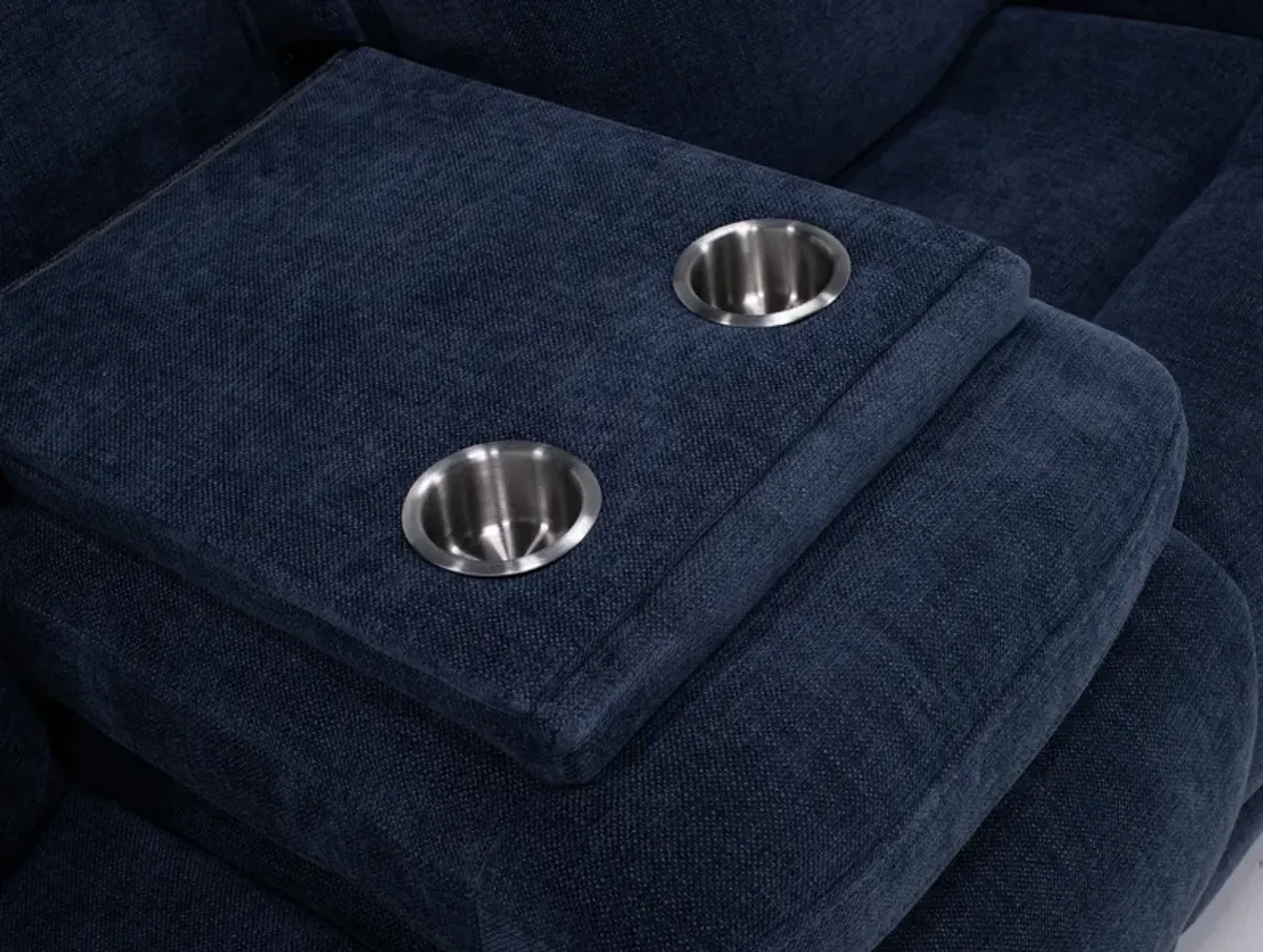 Miles Reclining Sofa With Drop Down Table
