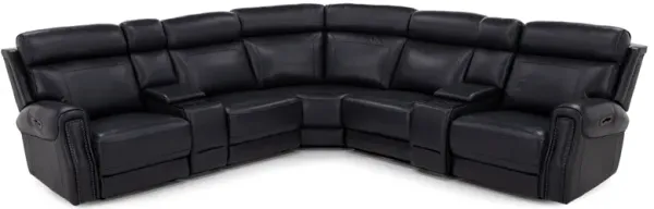 Kinston 7Pc Leather Fully Loaded Zero Gravity Reclining Modular With Heat, Massage & Chargers