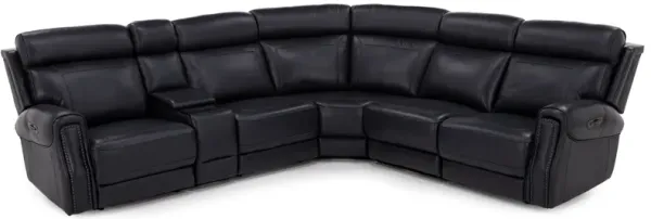 Kinston 6Pc Leather Fully Loaded Zero Gravity Reclining Modular With Heat, Massage & Chargers