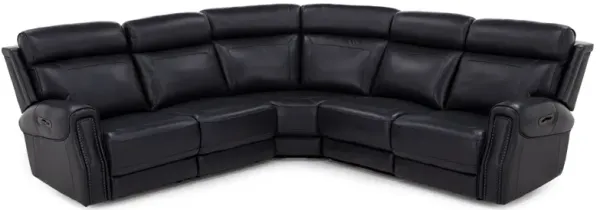 Kinston 5-Pc. Leather Fully Loaded Zero Gravity Reclining Modular With Heat And Massage