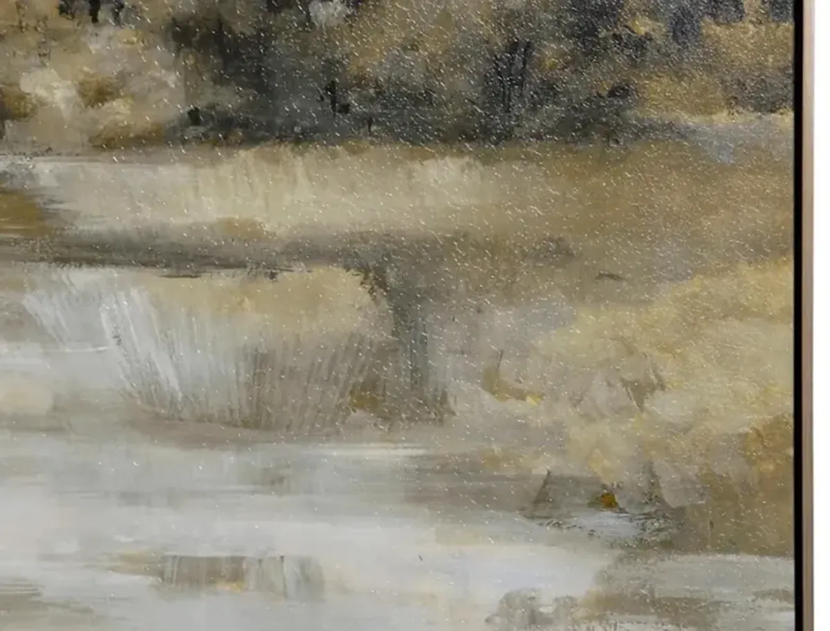 Summer Green II Framed Canvas Art 30"W x 60"H