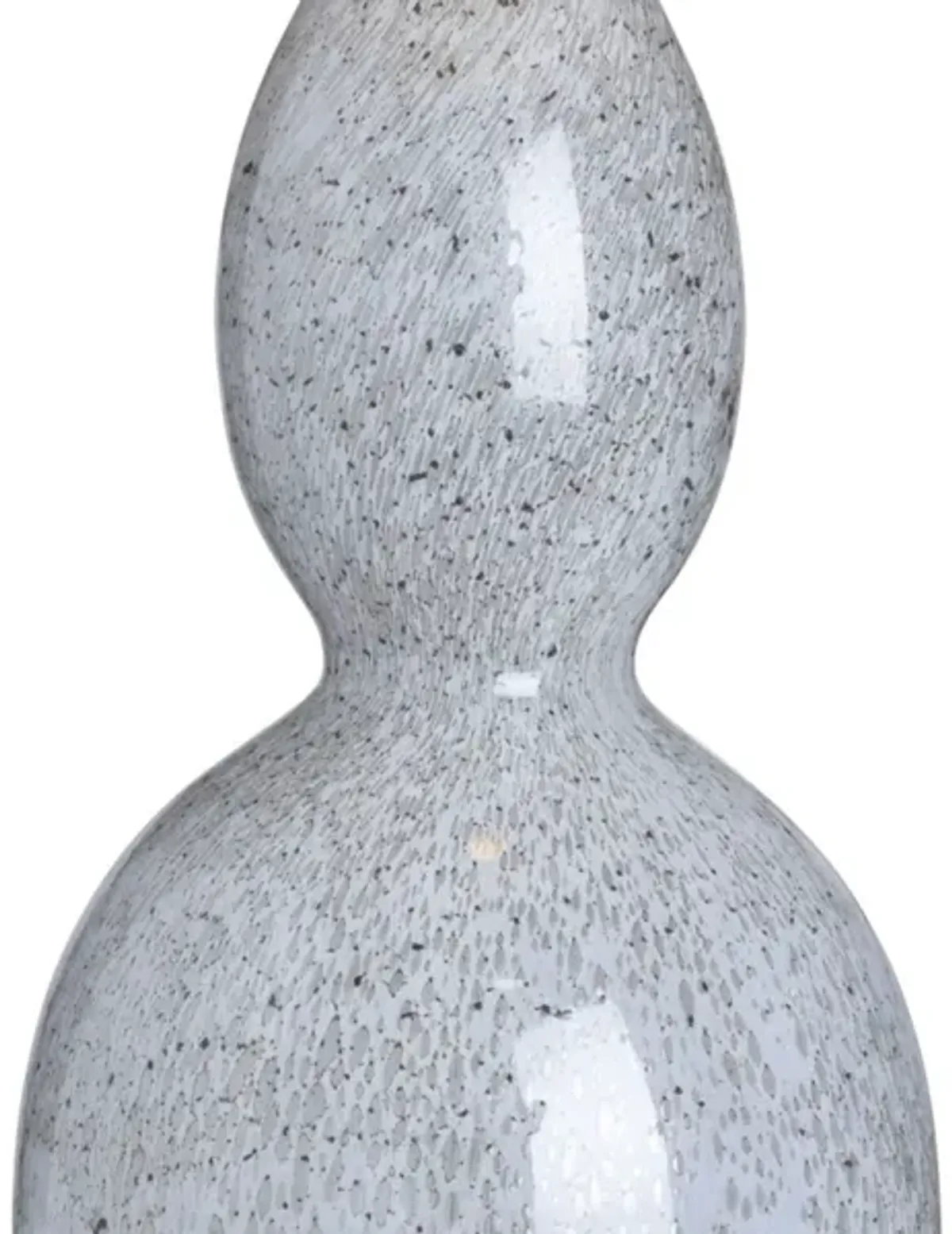 White Art Glass Table Lamp 35.25"H