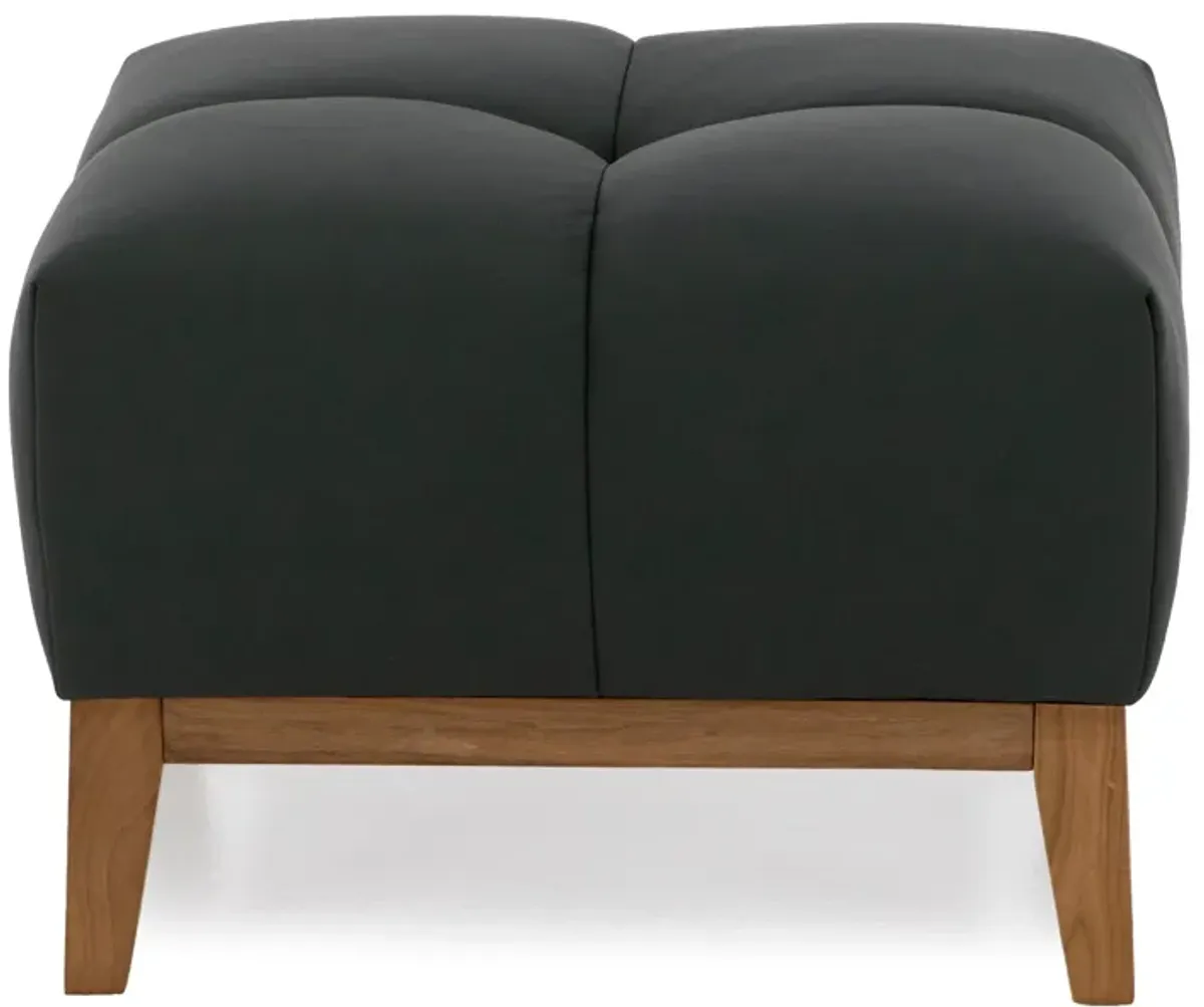 Rose Leather Ottoman