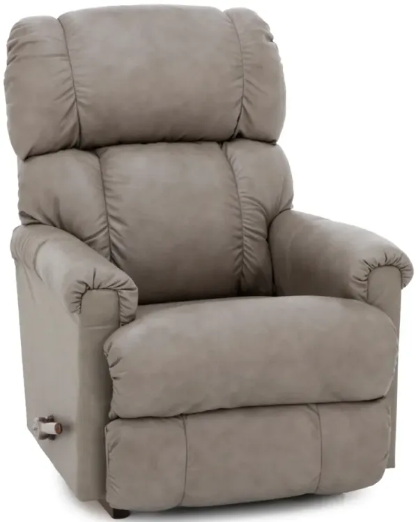 Pinnacle Leather Rocker Recliner in Stone