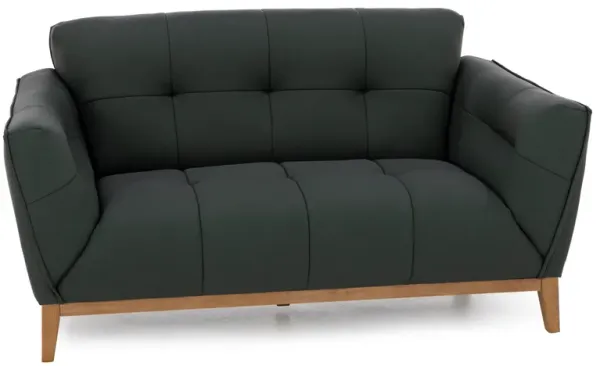 Rose Leather Loveseat