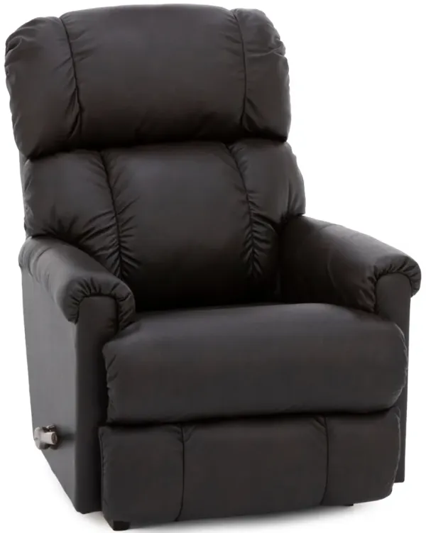 Pinnacle Leather Rocker Recliner in Umber