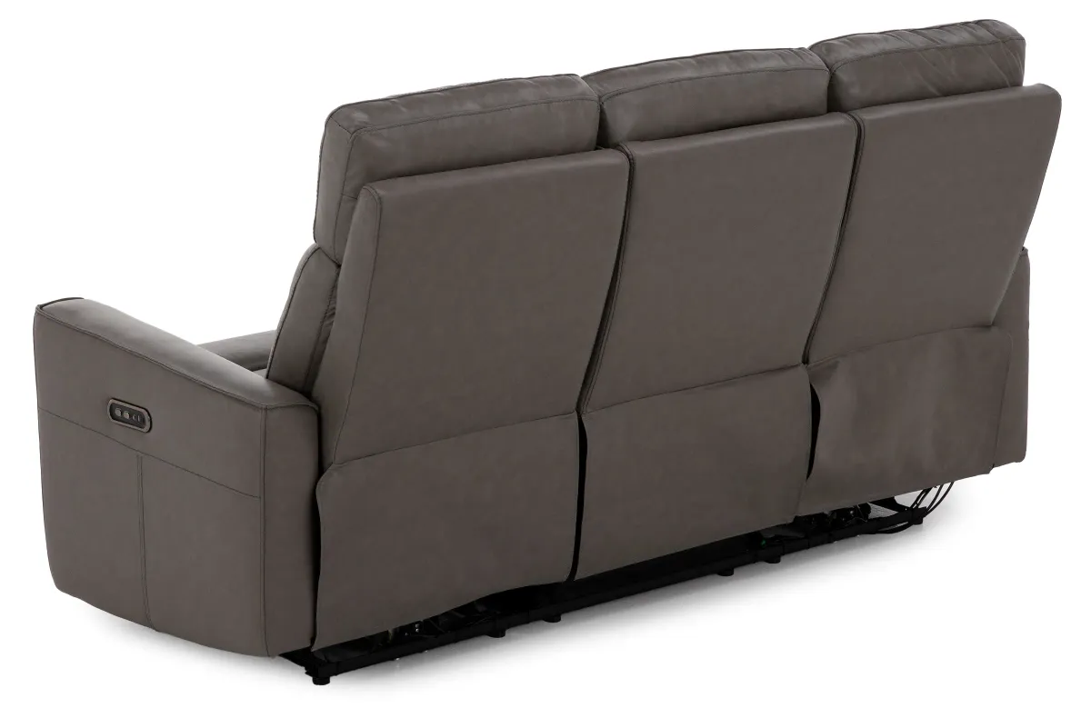 Flipper Leather Power Headrest Reclining Sofa