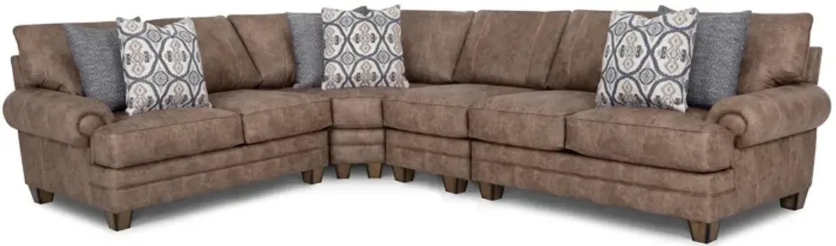 Maeve 4-Pc. Sectional in Hazelnut