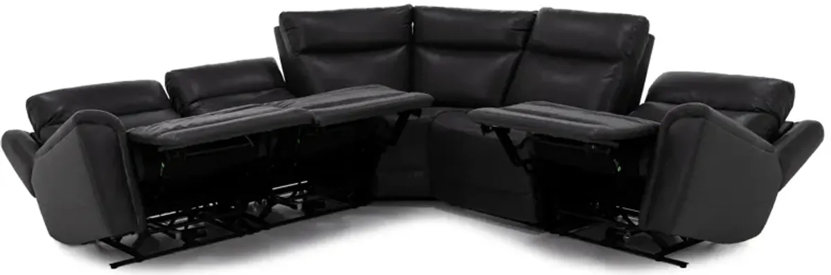 Tahoe 5-Pc. Fully Loaded Zero Gravity Reclining Modular With Heat And Massage