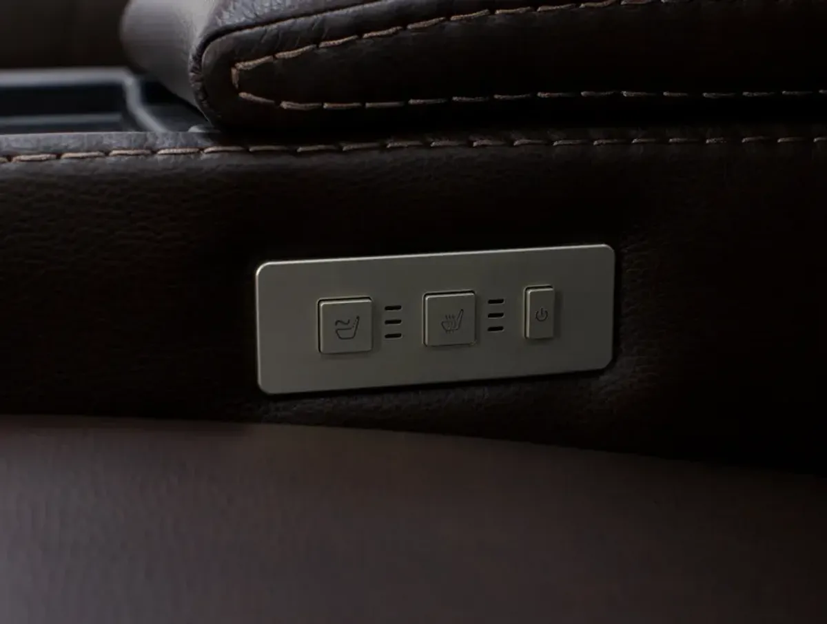 Luke Fully Loaded Zero Gravity Reclining Console Loveseat With Immersive Audio, Heat And Massage